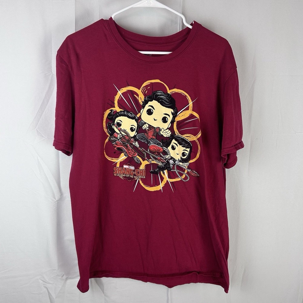 Funko‎ Pop! Marvel Shang Chi & The Legend Of The 10 Rings Red Tshirt Size Large